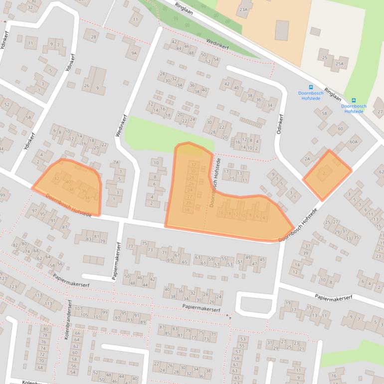 Kaart van postcodegebied 6961MK.