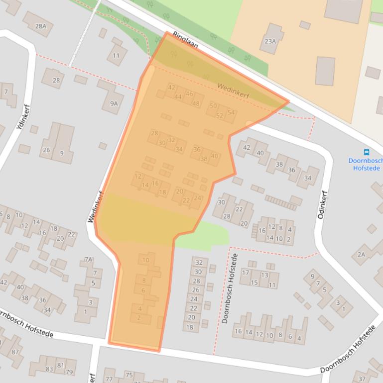 Kaart van postcodegebied 6961MV.