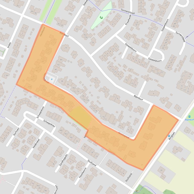 Kaart van postcodegebied 6961PH.