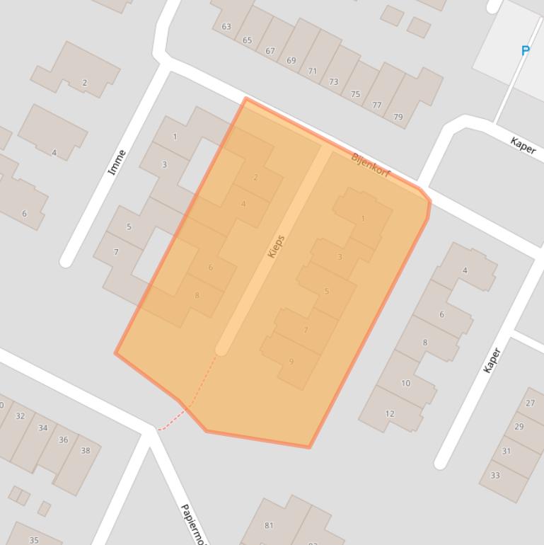 Kaart van postcodegebied 6961PT.