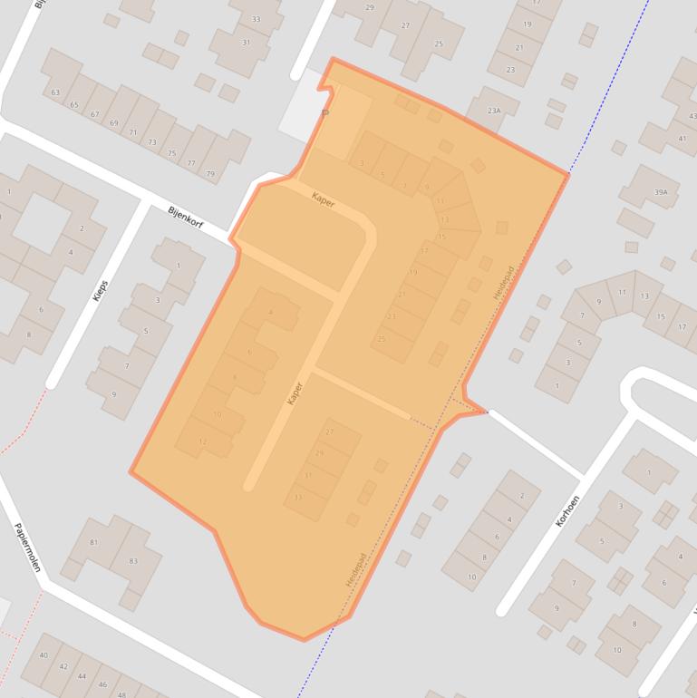 Kaart van postcodegebied 6961PV.