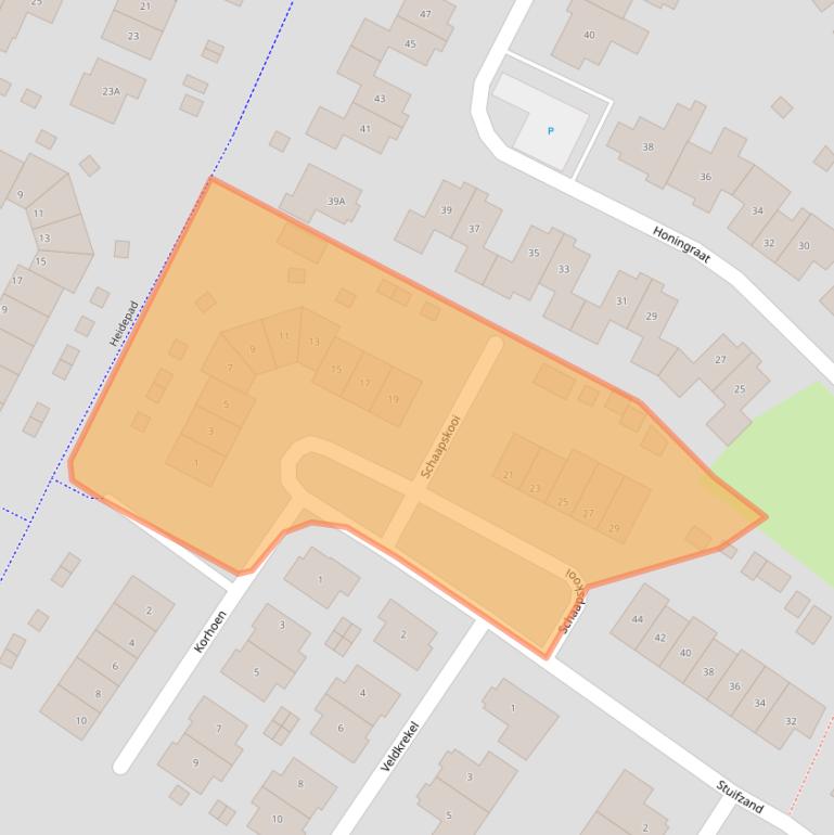 Kaart van postcodegebied 6961SC.