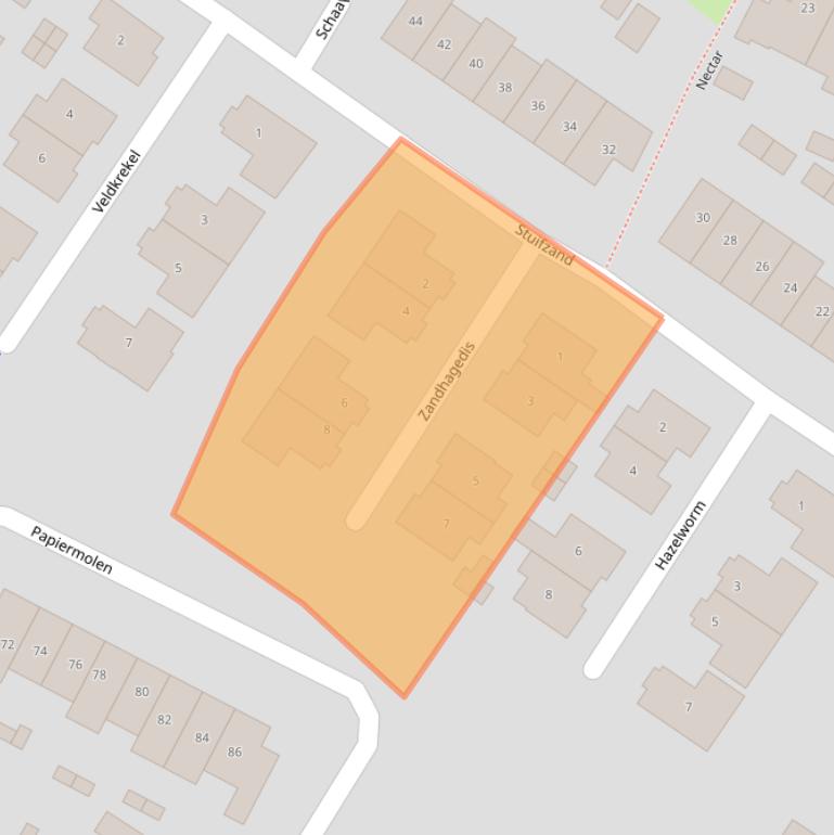 Kaart van postcodegebied 6961SH.