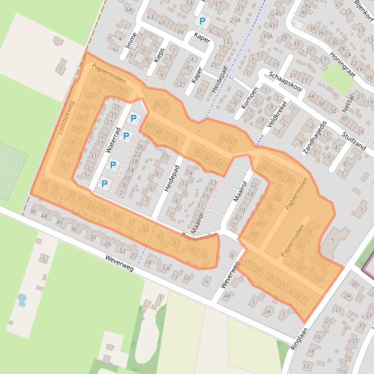 Kaart van postcodegebied 6961SL.