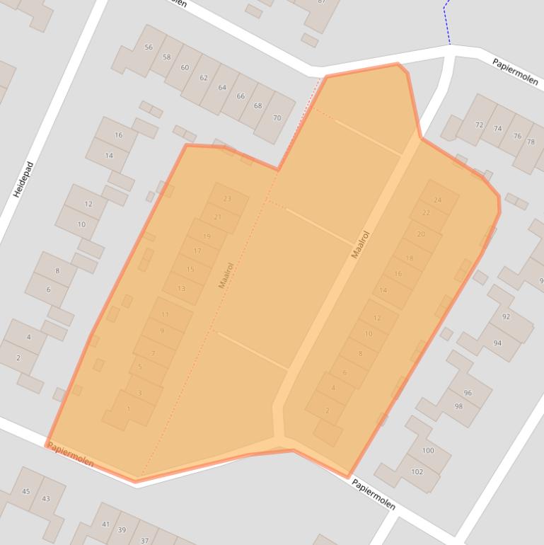 Kaart van postcodegebied 6961SM.