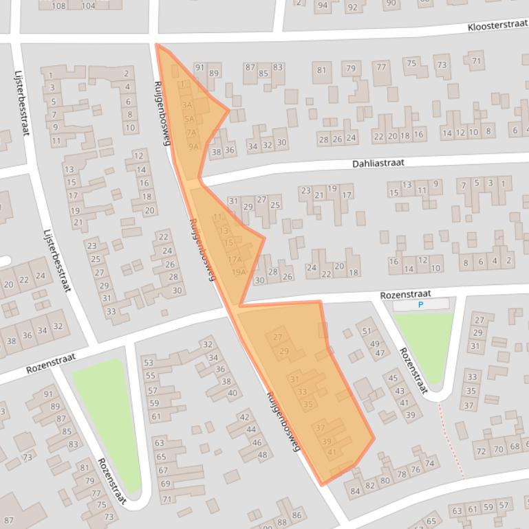 Kaart van postcodegebied 6961VA.