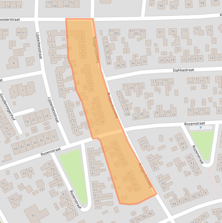 Kaart van postcodegebied 6961VB.