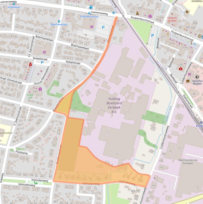 Kaart van postcodegebied 6961VN.