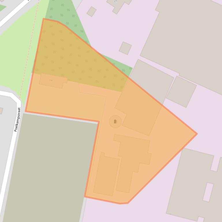 Kaart van postcodegebied 6961VR.