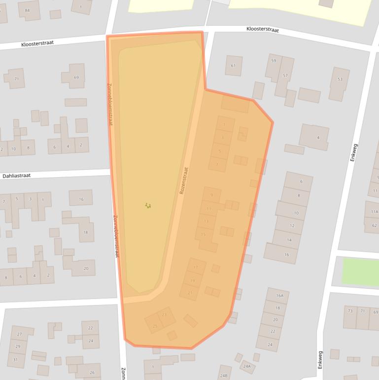 Kaart van postcodegebied 6961VV.