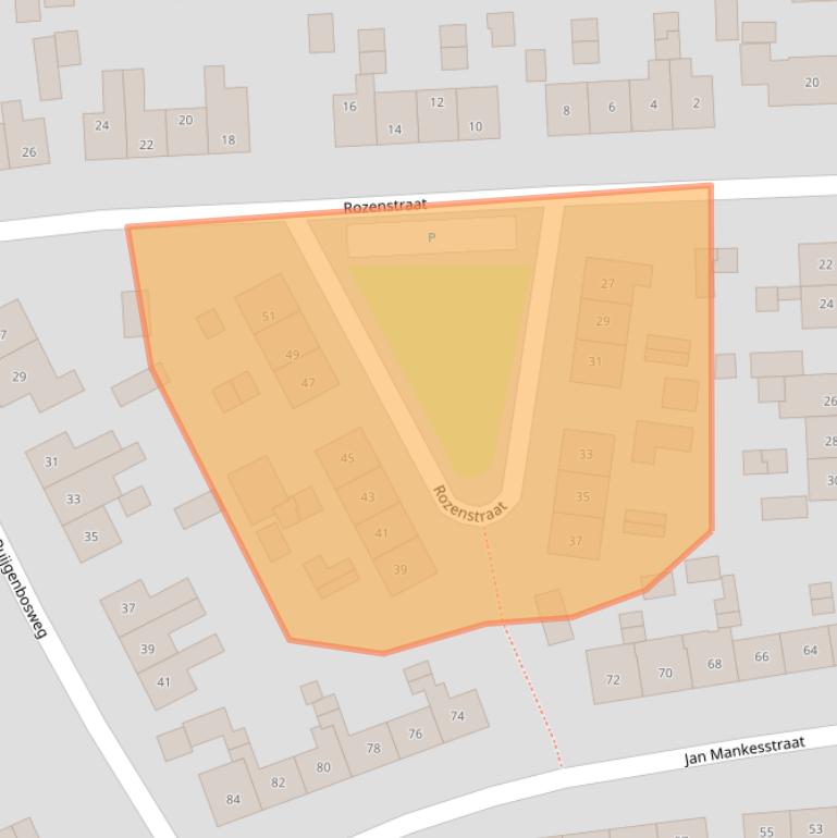 Kaart van postcodegebied 6961VW.