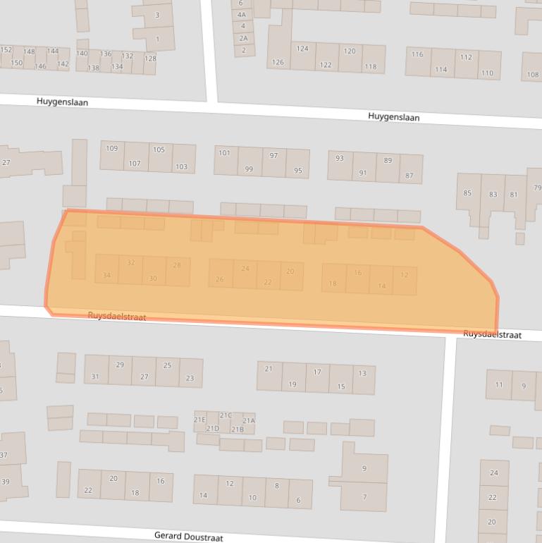 Kaart van postcodegebied 6961WK.