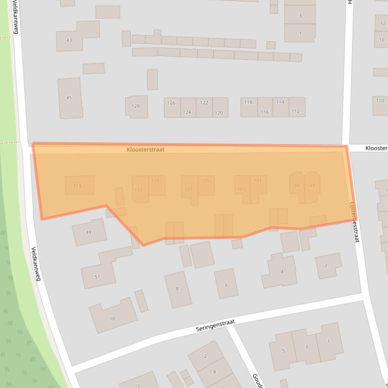 Kaart van postcodegebied 6961WS.