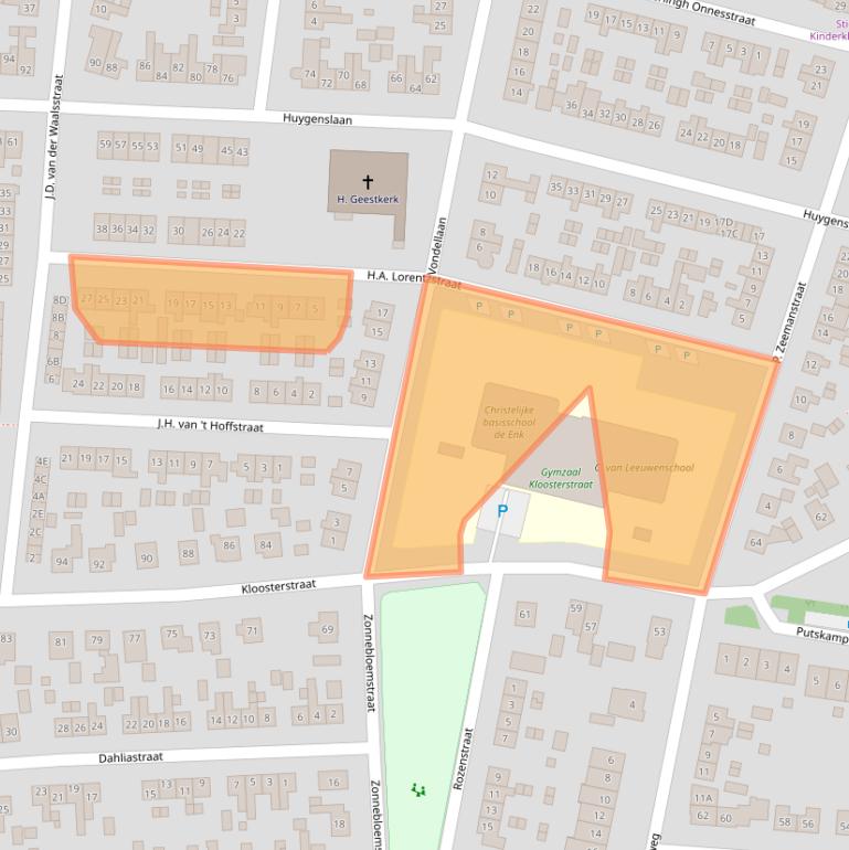 Kaart van postcodegebied 6961XK.