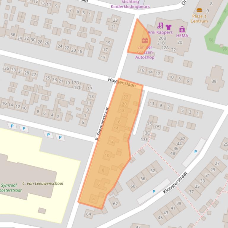 Kaart van postcodegebied 6961XN.