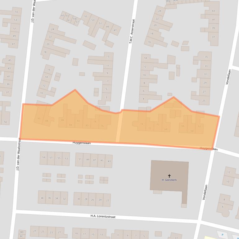 Kaart van postcodegebied 6961XS.