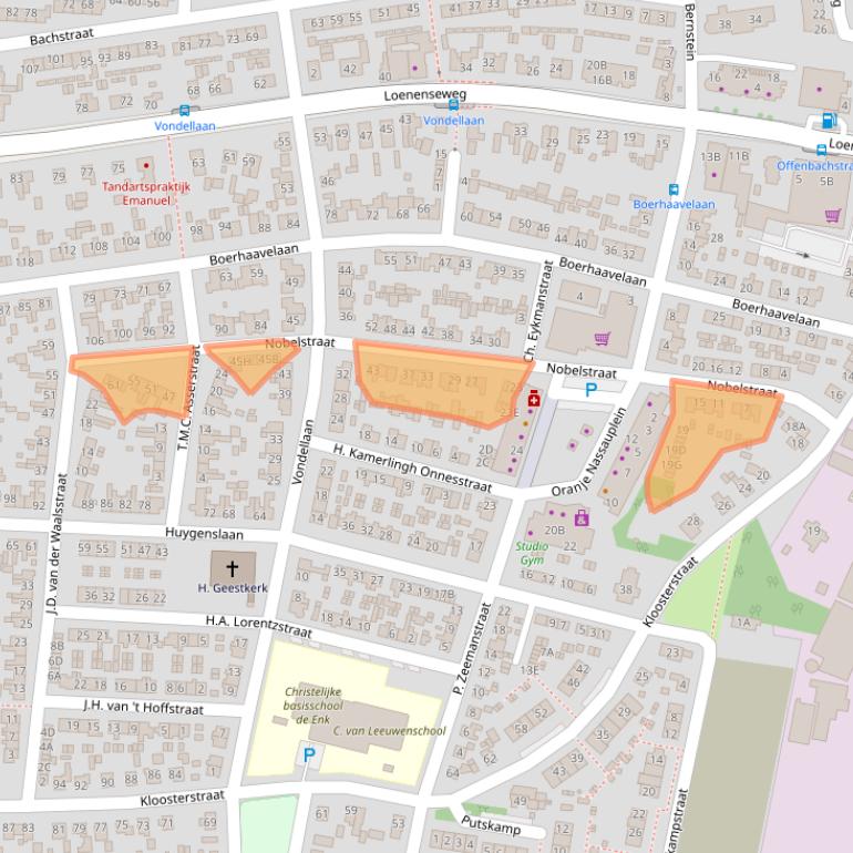 Kaart van postcodegebied 6961XV.