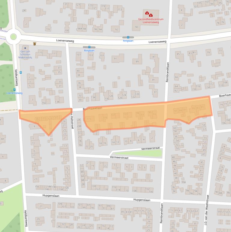 Kaart van postcodegebied 6961ZT.