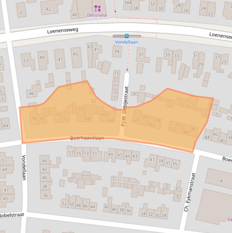 Kaart van postcodegebied 6961ZW.