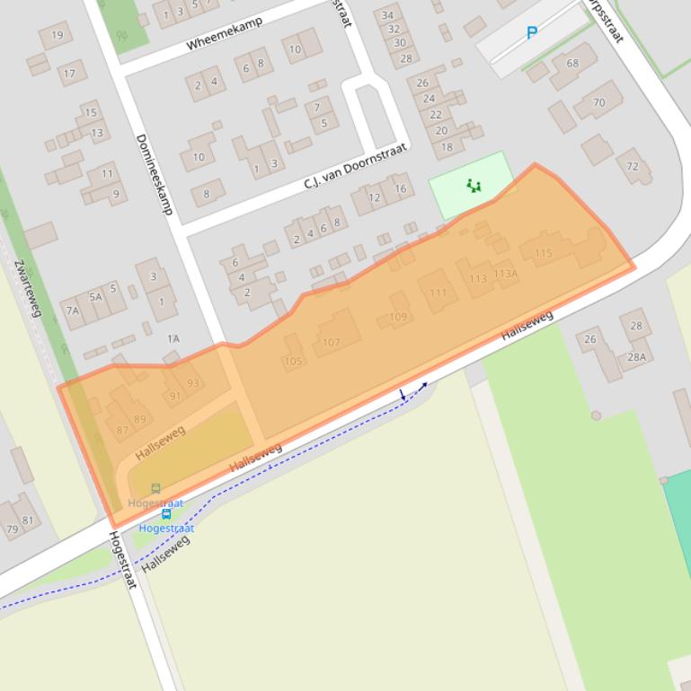 Kaart van postcodegebied 6964AL.