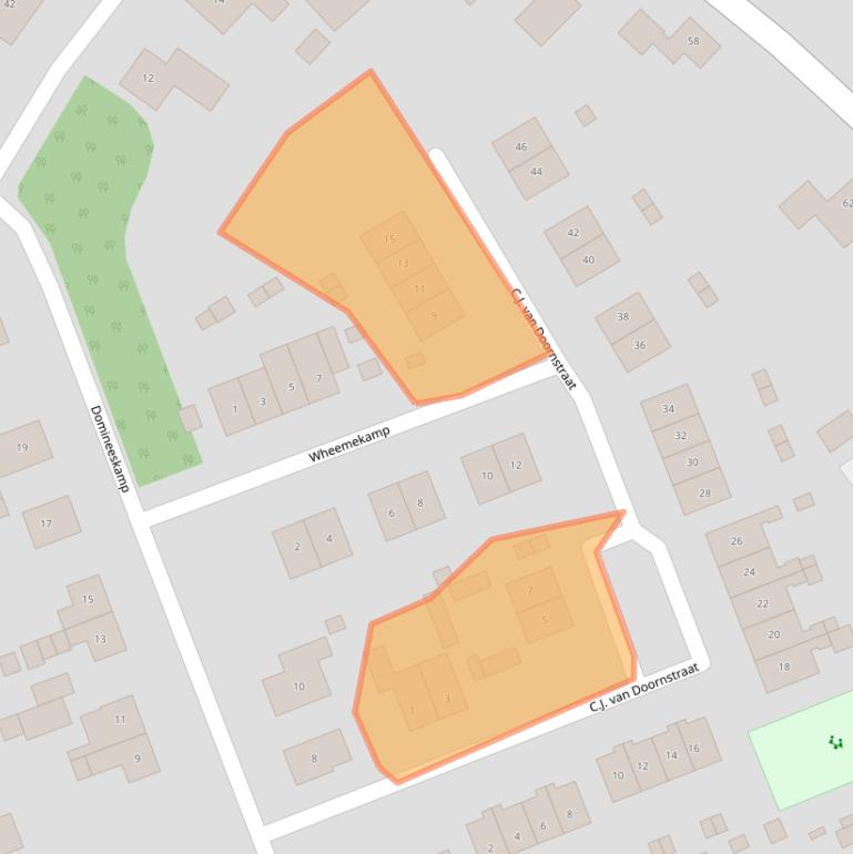 Kaart van postcodegebied 6964AP.