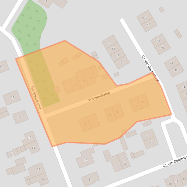 Kaart van postcodegebied 6964AT.