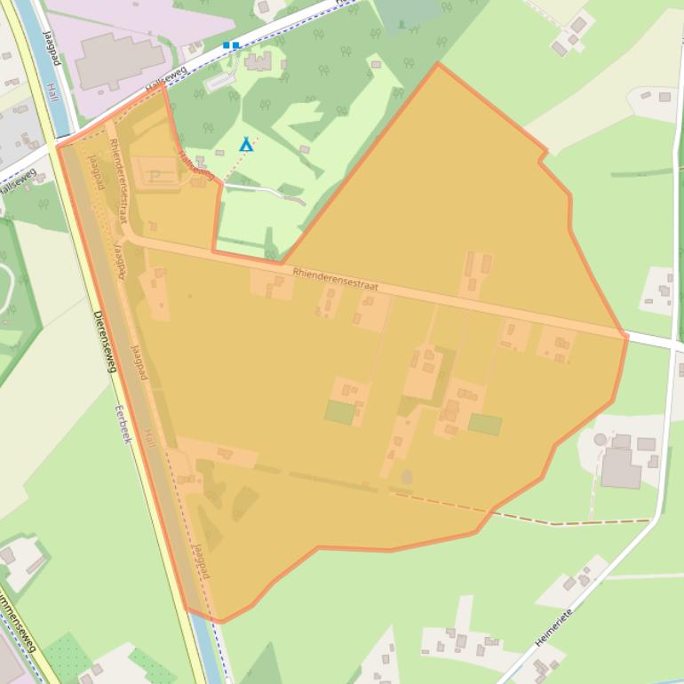 Kaart van postcodegebied 6964BH.