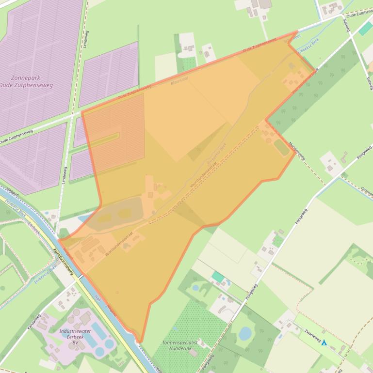 Kaart van postcodegebied 6964CD.