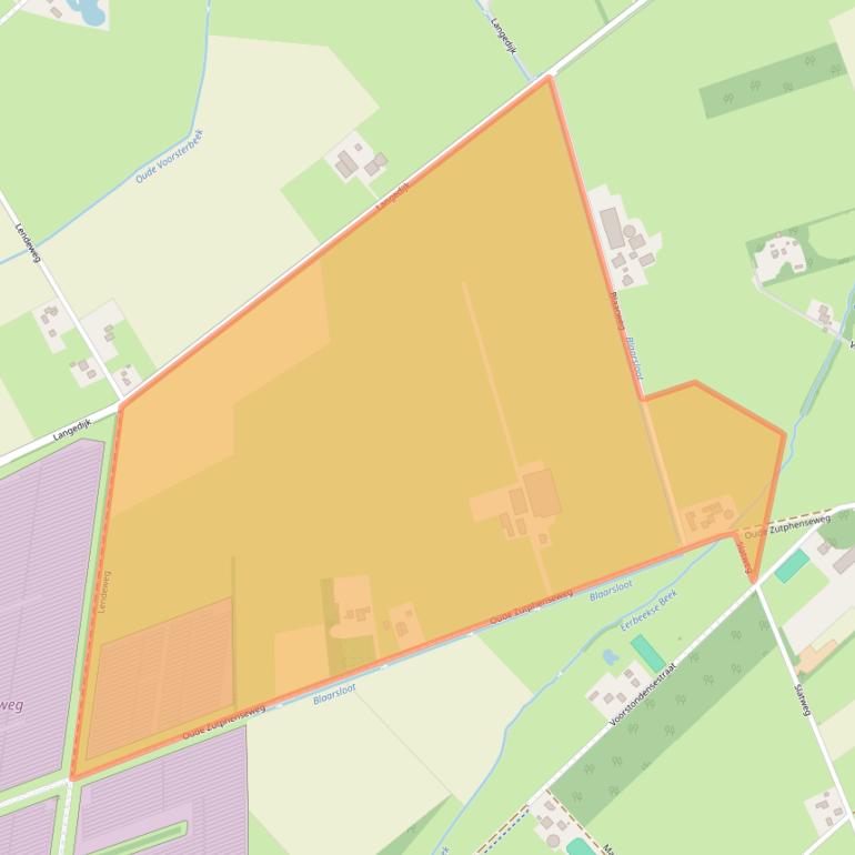 Kaart van postcodegebied 6964CG.