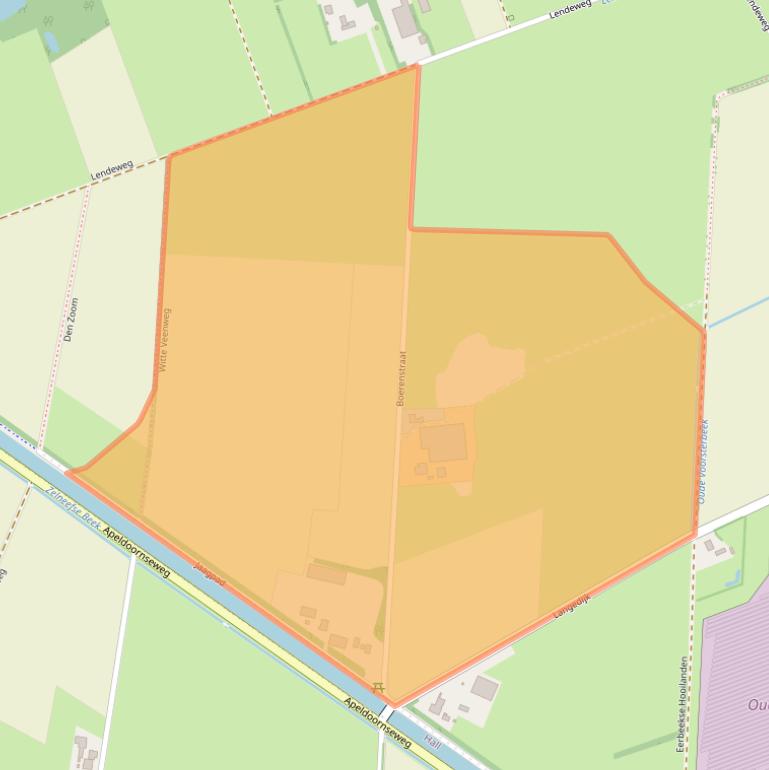 Kaart van postcodegebied 6964CL.