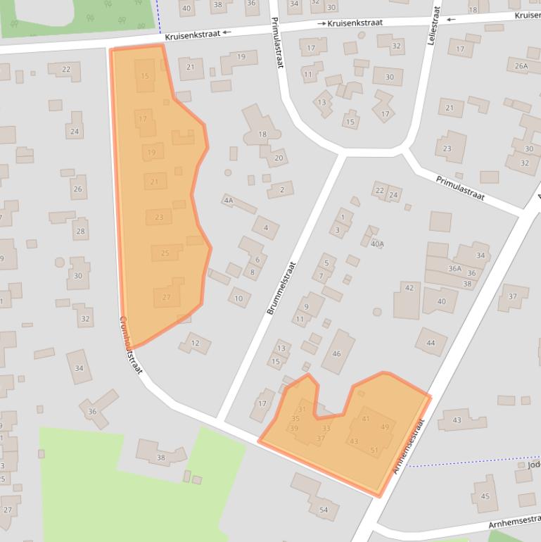 Kaart van postcodegebied 6971AT.