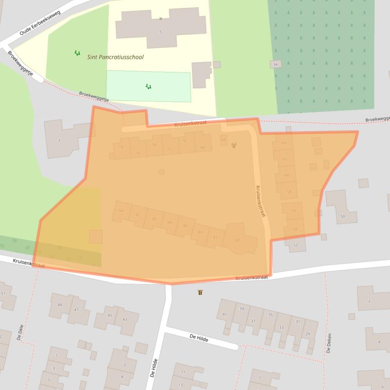 Kaart van postcodegebied 6971BE.
