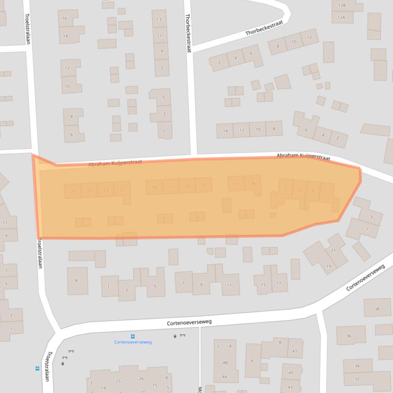 Kaart van postcodegebied 6971CL.