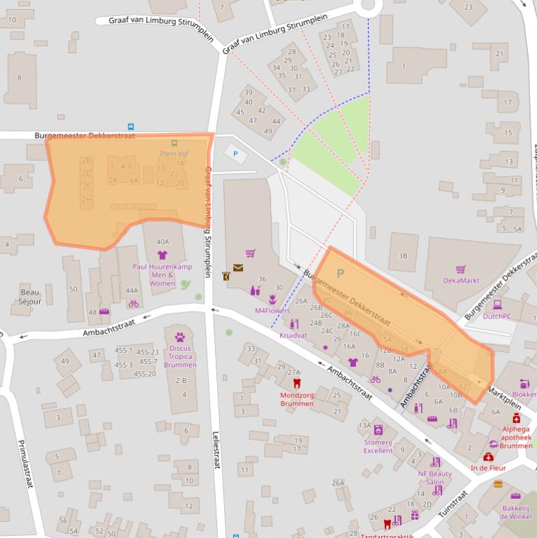 Kaart van postcodegebied 6971CW.