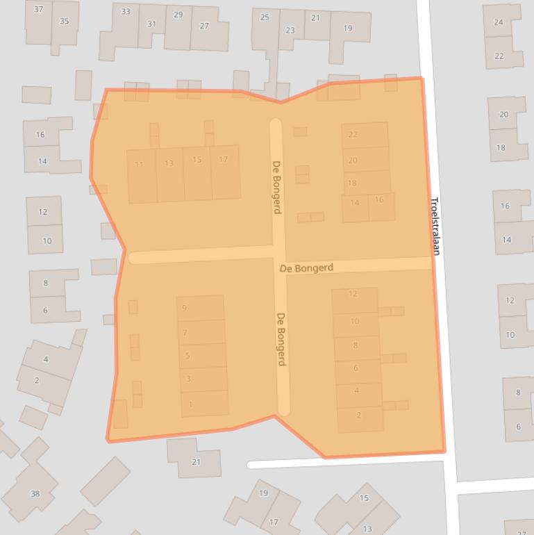 Kaart van postcodegebied 6971DG.