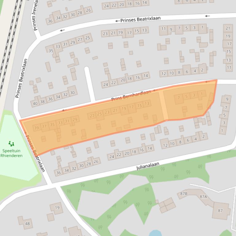 Kaart van postcodegebied 6971GE.