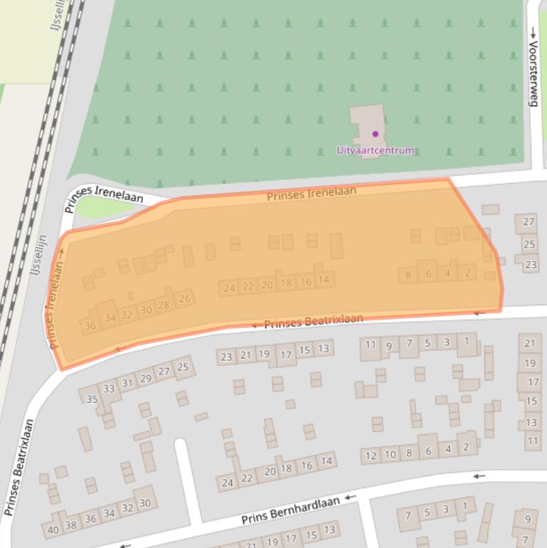 Kaart van postcodegebied 6971GJ.