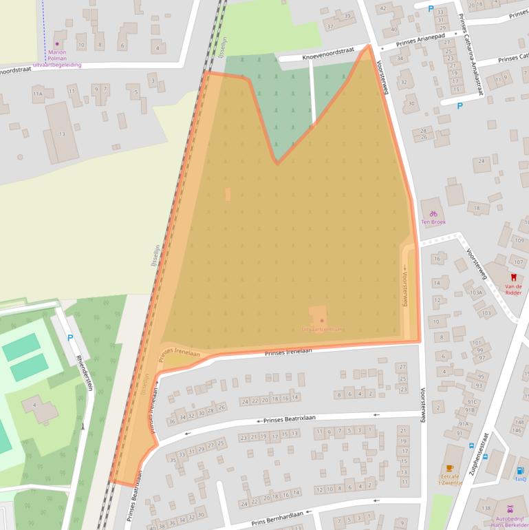 Kaart van postcodegebied 6971GK.