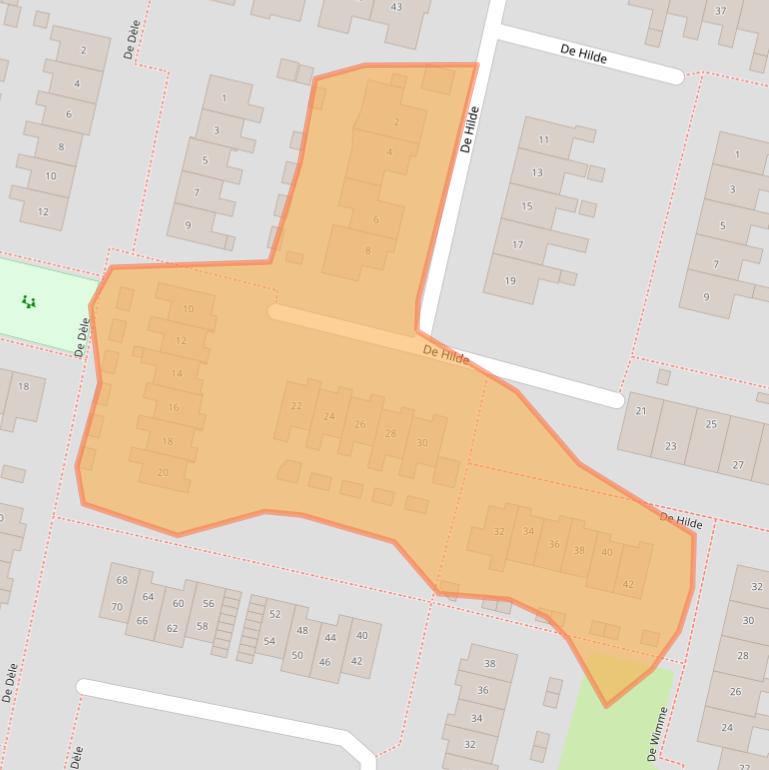 Kaart van postcodegebied 6971HB.