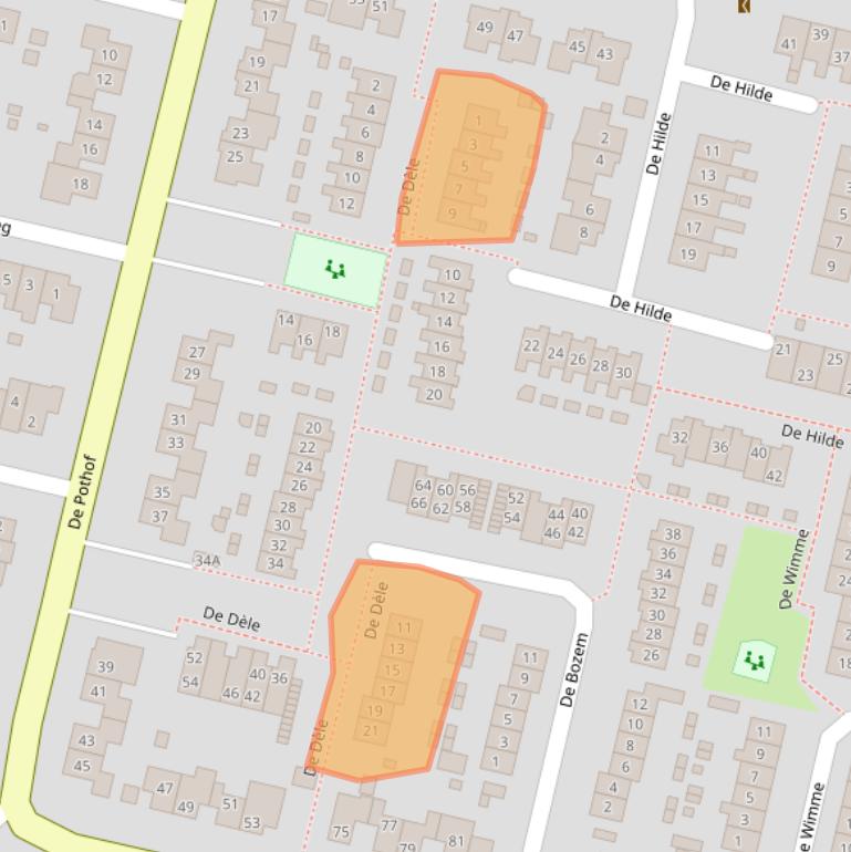 Kaart van postcodegebied 6971HC.