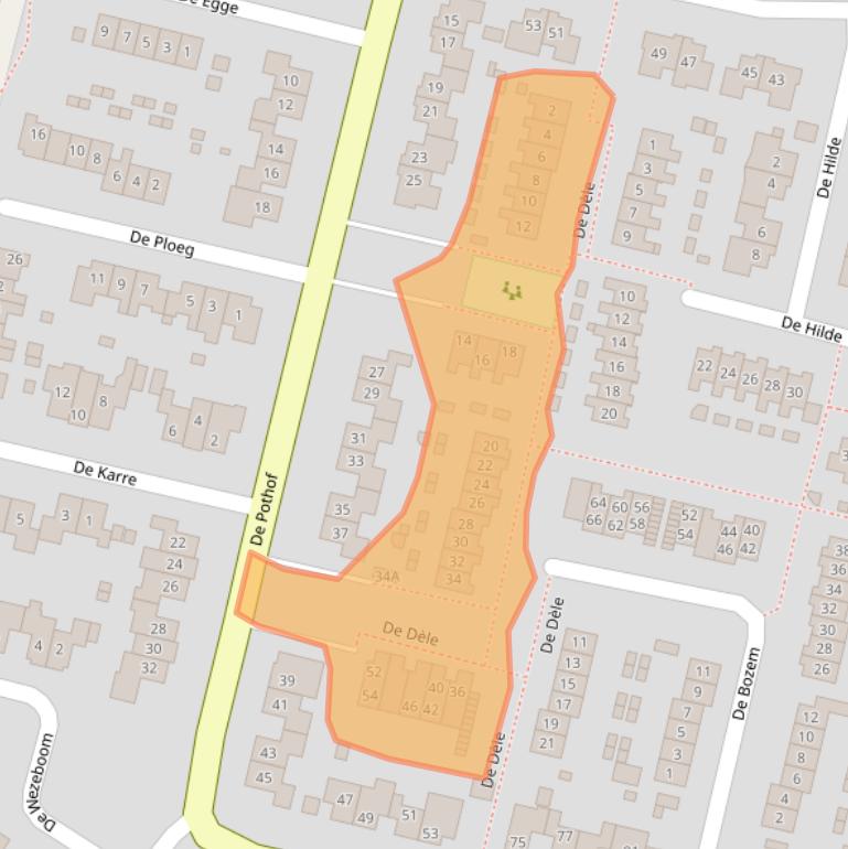 Kaart van postcodegebied 6971HD.