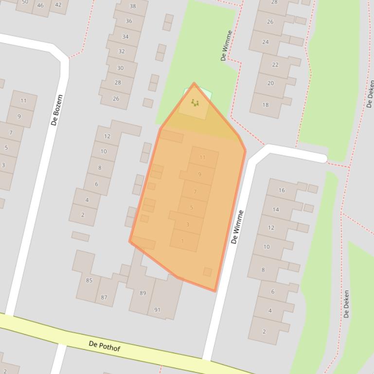 Kaart van postcodegebied 6971HJ.