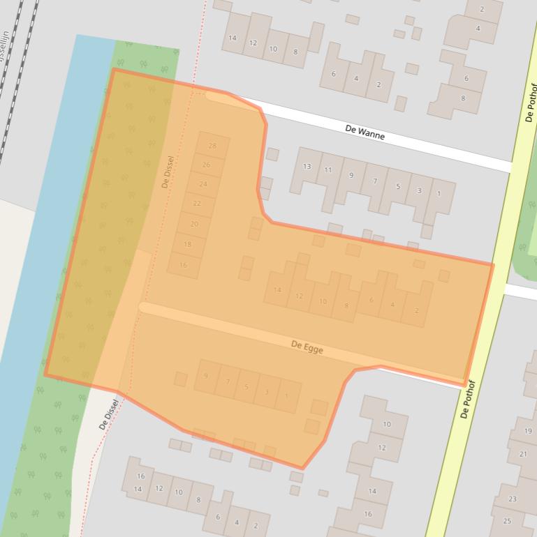 Kaart van postcodegebied 6971HW.