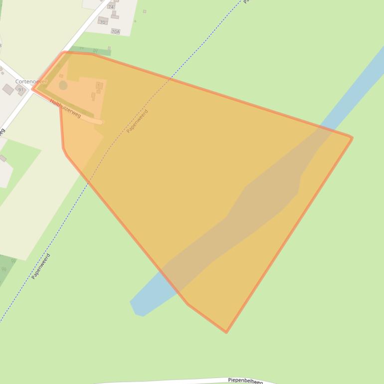 Kaart van postcodegebied 6971JE.