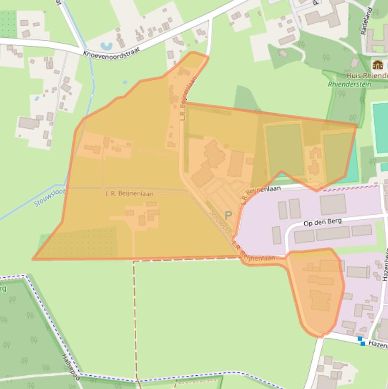 Kaart van postcodegebied 6971LE.