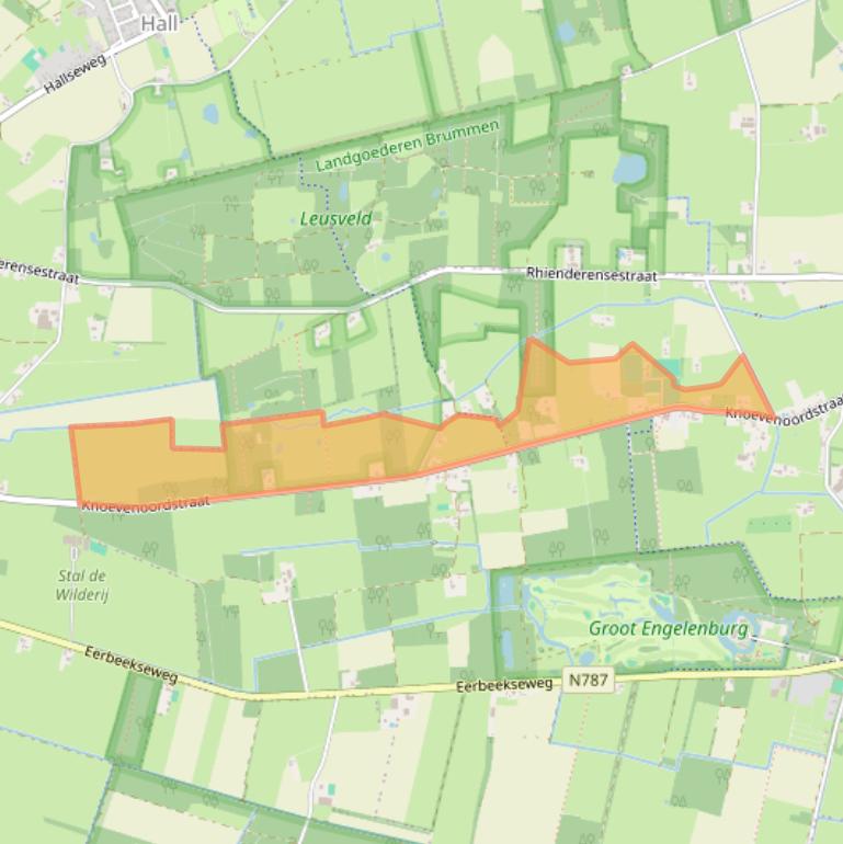 Kaart van postcodegebied 6971LK.