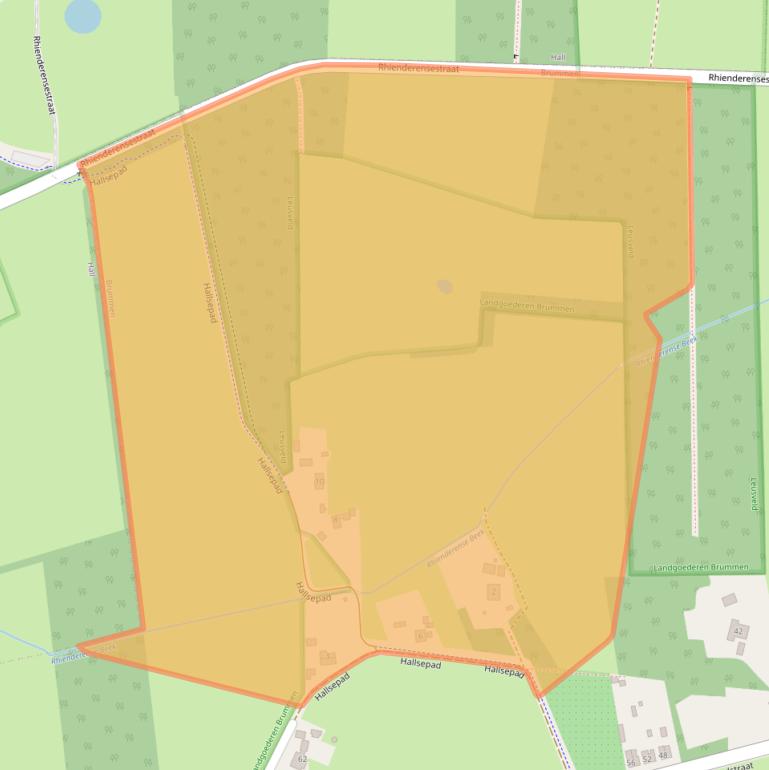 Kaart van postcodegebied 6971LM.