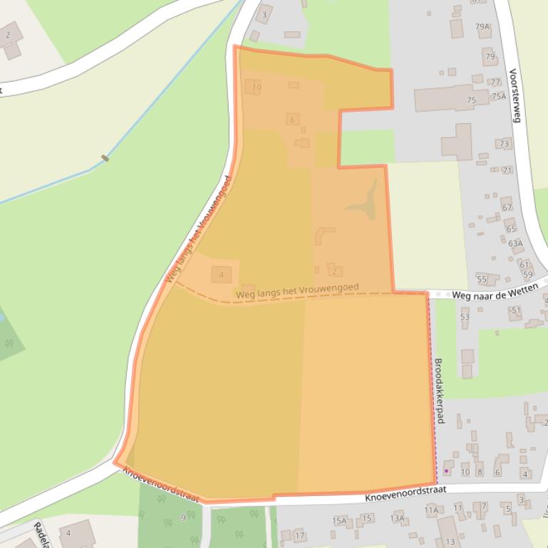 Kaart van postcodegebied 6971LP.