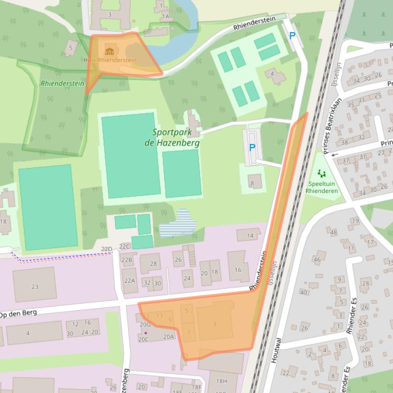 Kaart van postcodegebied 6971LW.