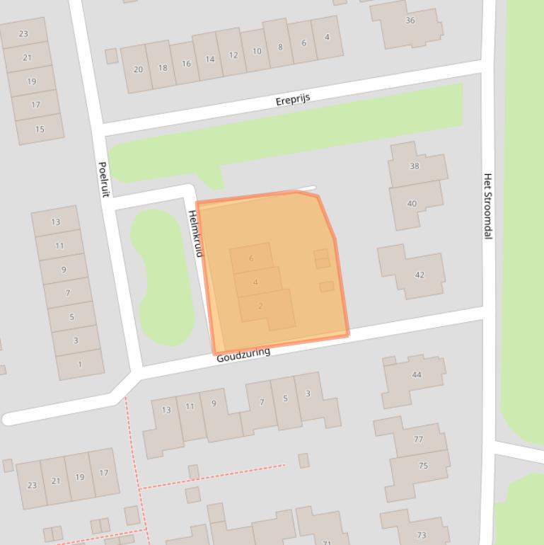 Kaart van postcodegebied 6971ML.